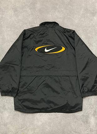 Винтажная курточка куртка nike vintage 90s oval swoosh с большим логотипом м