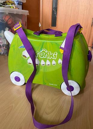 Детский дорожный чемодан чемодан trunki rex 2