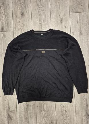 Чоловічий джемпер hugo boss ramone, чорний, xl