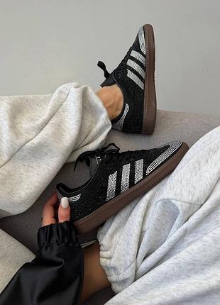 Кросівки adidas samba black swarovski