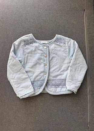 Джинсова куртка next baby для дівчинки, розмір 92