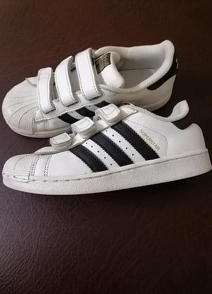 Кросівки для дітей adidas superstar білі, розмір 33