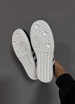 Кроссовки adidas samba black / white sole 4