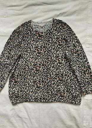 Светр жіночий river island ангора леопардовий l