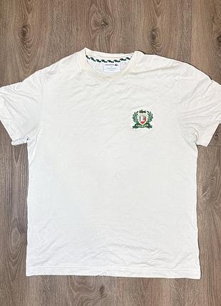 Футболка lacoste french made embroidered badge t-shirt (артикул th0027)