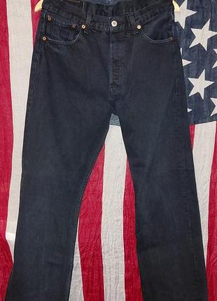 Джинси чоловічі levi's 501 чорні 36x30