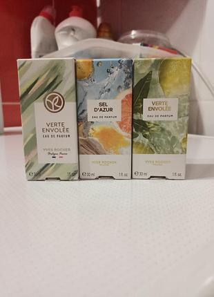 Парфумована вода yves rocher verve envoiee, sel d'azur, verve envoiee 30 мл