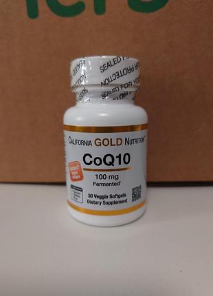 California gold nutrition,коензим q10, 100 мг, 30 шт