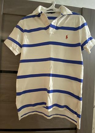 Оригінальне поло polo ralph lauren в смужку, розмір s (у відмінному стані)