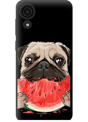 Чохол tpu на телефон samsung galaxy a03 core a032f мопс і кавун "4665b-2539-58250"