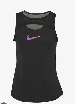 Nike спортивна майка сітка для спорту чорна