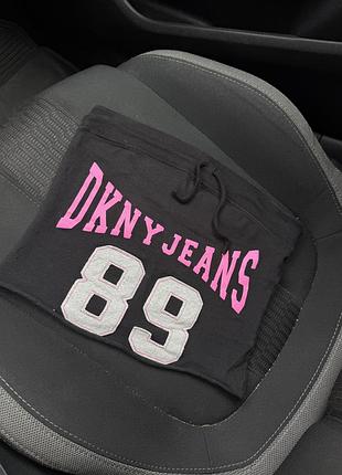 Топ бандо dkny jeans, черный топ бандо
