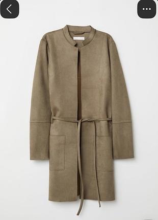 Замшевий тренч h&m 3