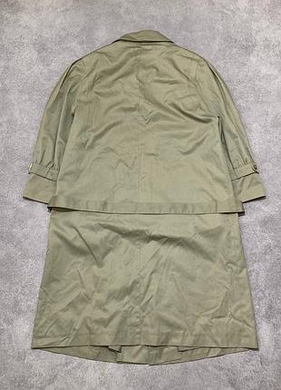 Винтажный плащ тренч длинный с поясом vintage trench coat beige 6