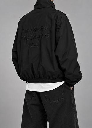 Вітровка чоловіча acne studios чорна, світло-сіра