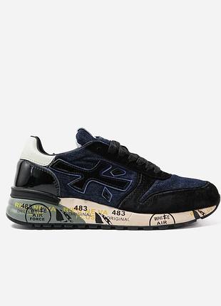 Premiata mick black blue white