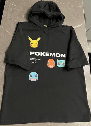 Футболка с капюшоном pokémon