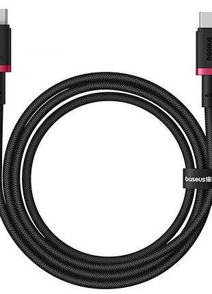 Дата кабель baseus dura series fast charging type-c to type-c 100w (1m) (p10377803u01) red / black 2
