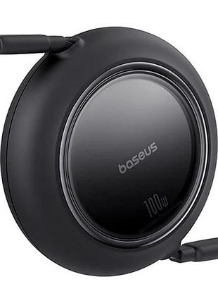 Дата кабель baseus free2pull mini retractable type-c to type-c 100w (2m) (p10364500113) cluster black 2