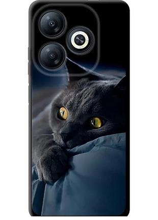 Чохол tpu на телефон tecno spark 20 димчастий кіт "825b-3435-58250"