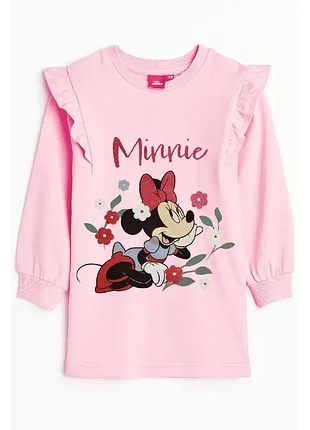 🎀 розовая утепленная туника для девочки | disney / minnie mouse