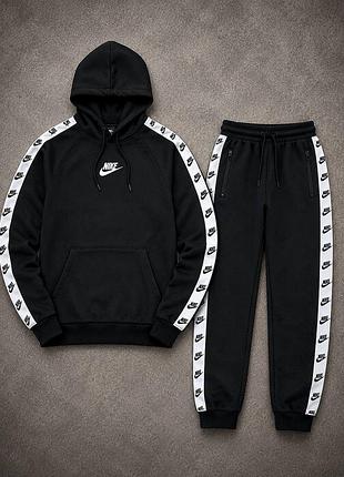 Спортивный костюм лампас nike на флисе ❄️❄️❄️