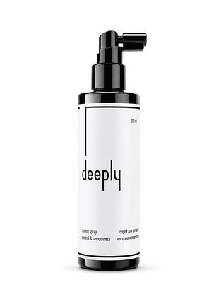 Спрей для контролю неслухняного волосся deeply styling spray control & smoothness