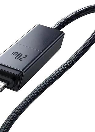 Дата кабель baseus versatile two-for-two usb/type-c to type-c/lightning 60w (1m) (cb000162) cosmic black 5