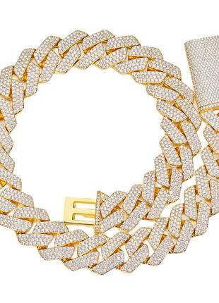 Ланцюжок для чоловіків ice kuban золотистий