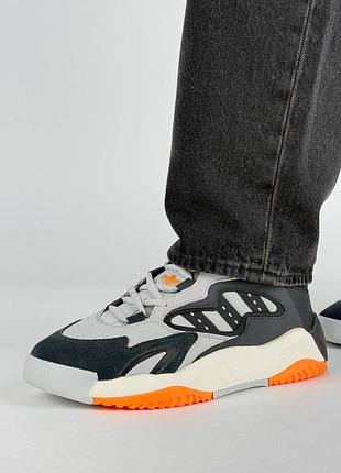 Мужские кроссовки adidas streetball 2.0 black grey orange