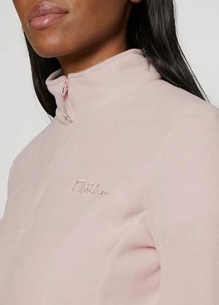 Jack wolfskin флиска розовая женская лонгслив теплый