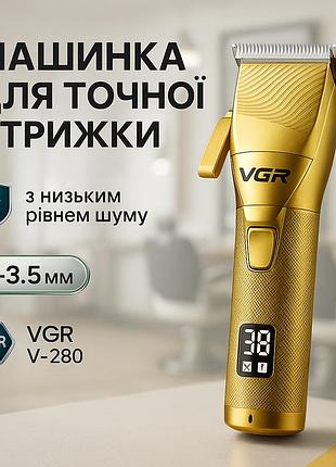 Машинка для стрижки волосся бездротова vgr, професійний тример з набором насадок, тример бездротовий av-65