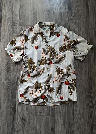 Гавайка, сорочка гавайська two palms s oversized
