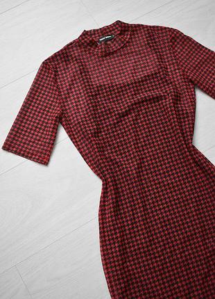 Актуальна сукня сітка в гусячу лапку без підкладки tally weijl xs