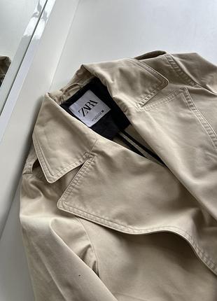 Тренч жіночий zara бежевий xs