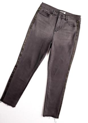 Стрейчевые плотные джинсы с высокой посадкой mint velvet1 фото
