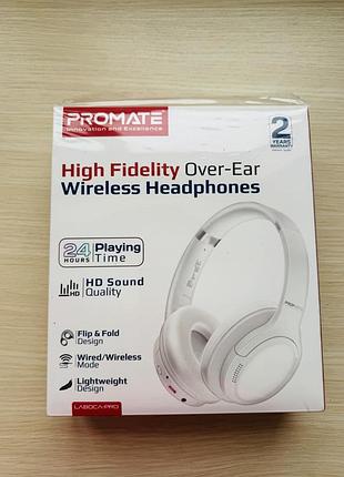 Навушники promate high fidelity over-ear wireless headphones