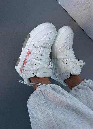 Кросівки off white out of office for walking white / pink