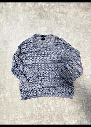 Джемпер жіночий massimo dutti в'язаний, блакитний, xs-s