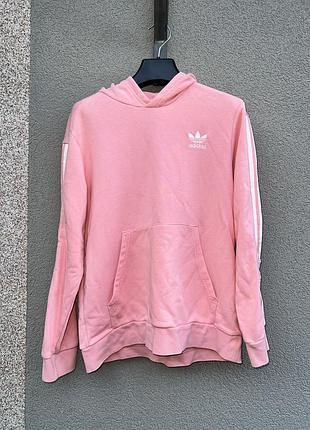 Трендове рожеве худі adidas original для дівчинки підлітка