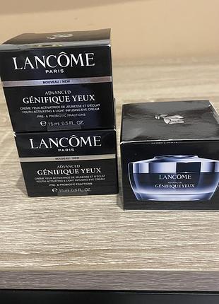 Крем lancome génifique yeux ultimate dual-repair concentrated eye cream для зони навколо очей, 15 мл