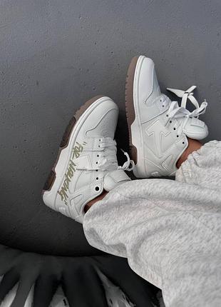Кросівки off white out of office for walking white / olive