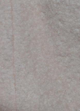 Пальто буклированное двубортное пудра нюд очень теплое, 40 (2604_)10 фото