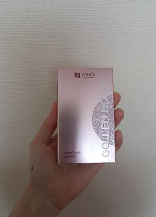 Компактна палетка для макіяжу обличчя aa wings of color golden hour travel face palette.  (мк)