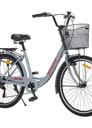 Велосипед al 26" spark city celine рама 17" світло-сірий (239981)