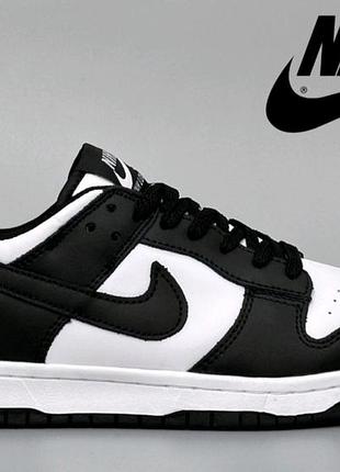 Кроссовки женские и подростковые черно-белые nike dunk low.кеды кроссовки повседневные найк данк лоу 37-41