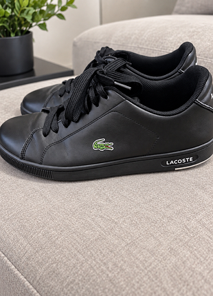 Чоловічі кросівки lacoste carnaby evo — чорні, оригінал
