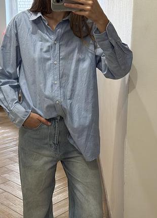 Жіноча сорочка h&m блакитна 2