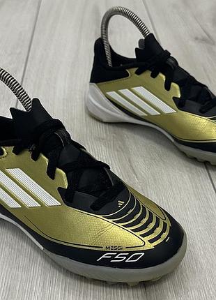 Детские сороконожки adidas f50 league tf j messi (19 см)