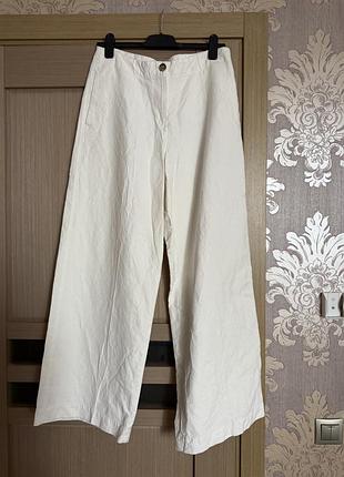 Льняні брюки massimo dutti 40 2
